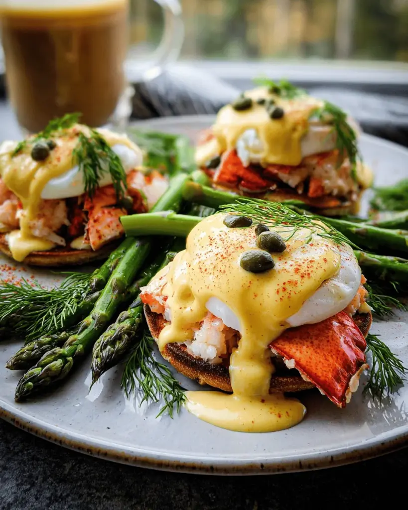 Bay Lobster Eggs Benedict with Cajun Hollandaise