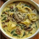 Creamy Alfredo Lasagna Soup