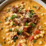 Creamy Cajun Chicken Pasta Soup