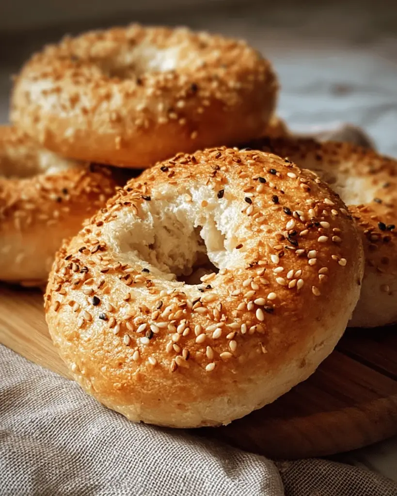 Fluffy Cottage Cheese Almond Flour Bagel