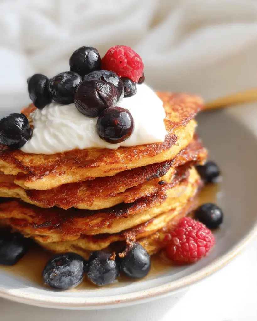 High Protein Cottage Cheese Pancakes