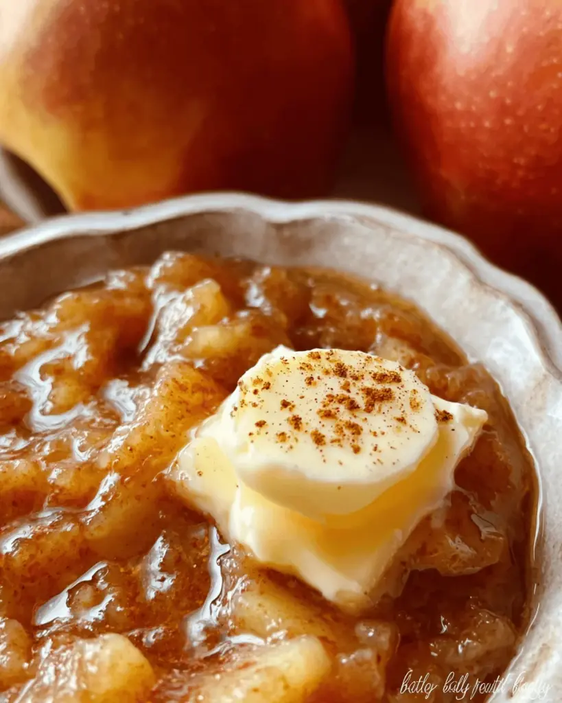 Hot Buttered Apple Sauce
