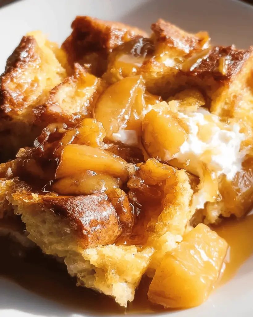 Peach Bread Pudding
