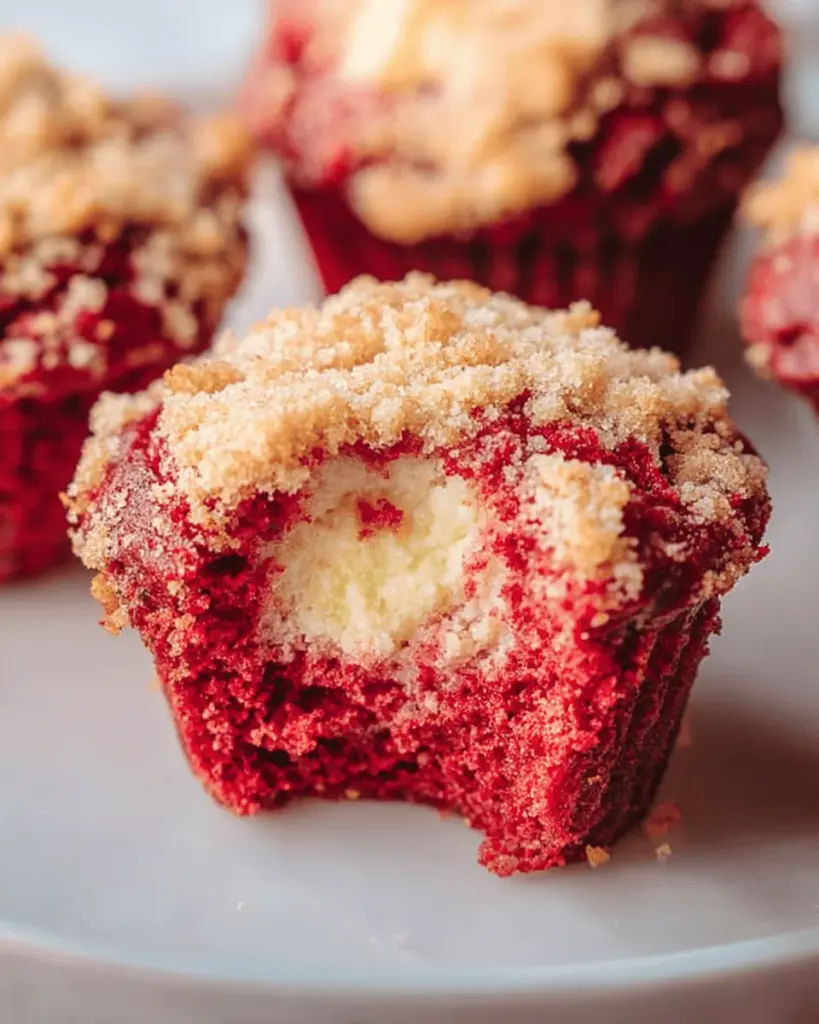 Red Velvet Cream Cheese Muffins