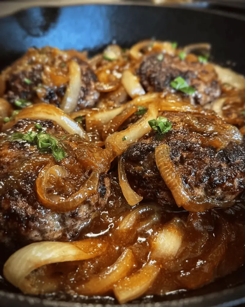 Smothered Hamburger Steak and Onions