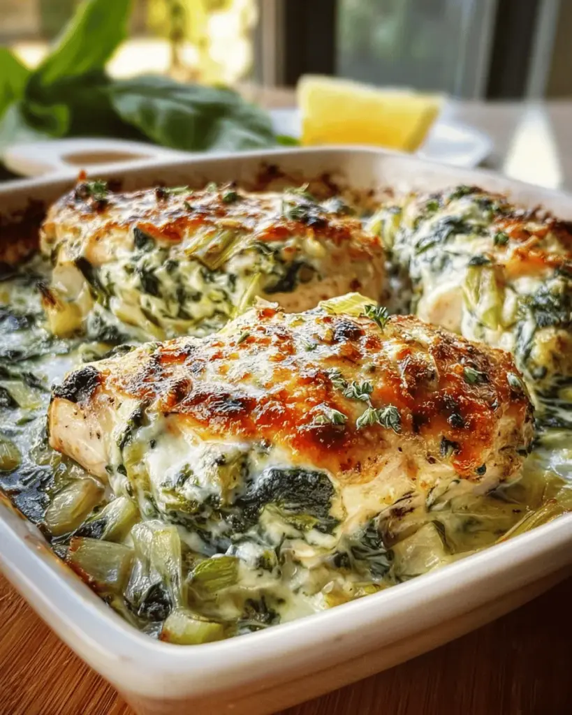 Spinach Artichoke Chicken with Cottage Cheese