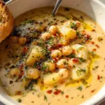 Vegan Garlic Chickpea Soup