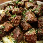 Air Fryer Garlic Butter Steak Bites