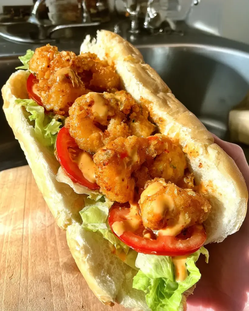 Bang Bang Shrimp Po’ Boy Sandwich