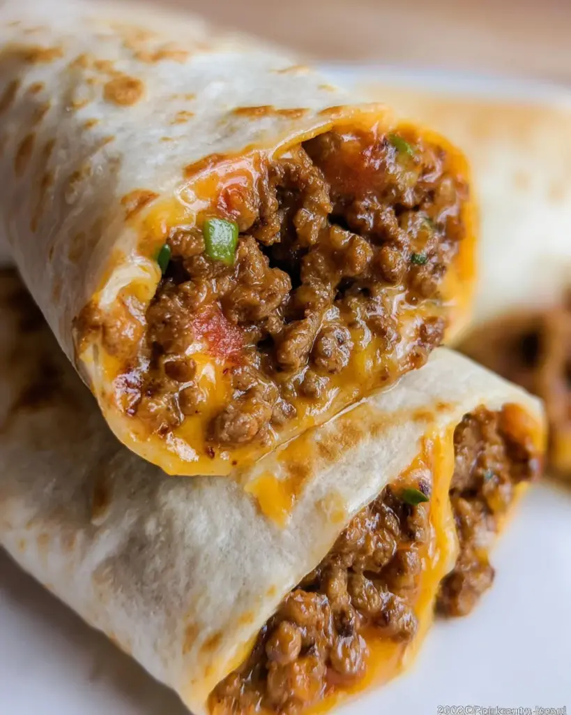 Beef and Cheese Burritos