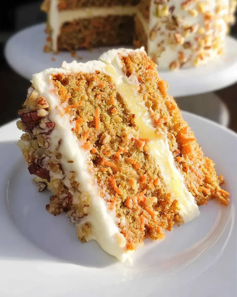 Carrot Cake with Pineapple and Cream Cheese Frosting