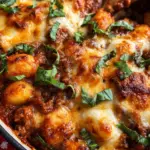 Cheesy Bolognese Gnocchi Bake