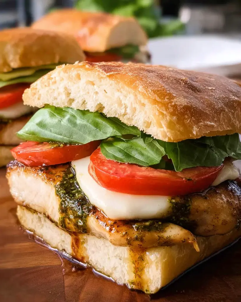Chicken Caprese Sandwich