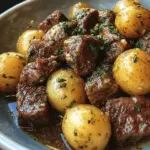 Garlic Butter Beef Bites with Potatoes