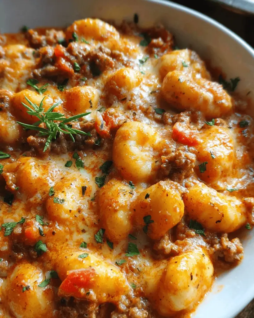 Ground Beef Gnocchi (30 Minutes, One-Pan)