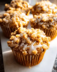 Pumpkin Crumb Cake Muffins
