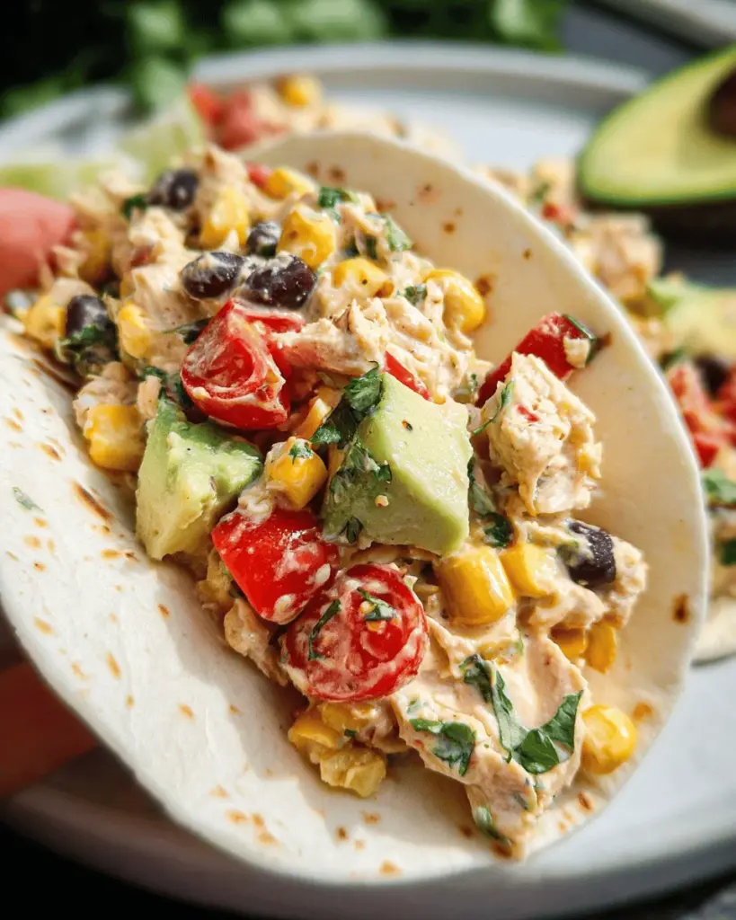 Southwest Chicken Salad Tacos Recipe
