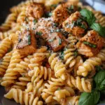 Tomato Basil Salmon Pasta