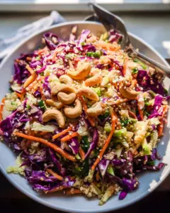 Asian Slaw with Sesame Ginger Dressing