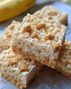 Banana Pudding Rice Krispie Treats