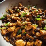 Black Pepper Mushroom Chicken Stir Fry