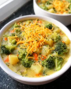 Broccoli Cheese and Potato Soup