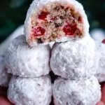 Cherry Snowball Cookies
