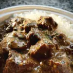 Crockpot Beef Tips & Gravy