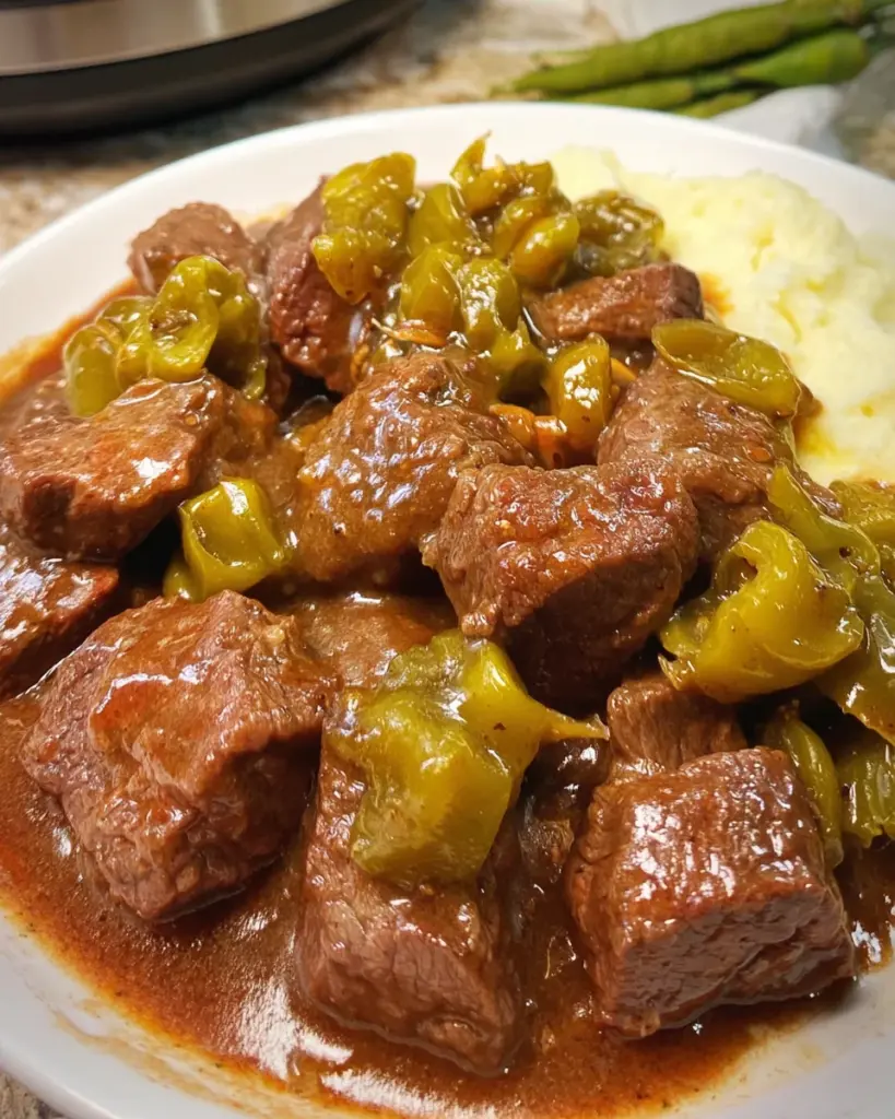 Crockpot Mississippi Steak Bites