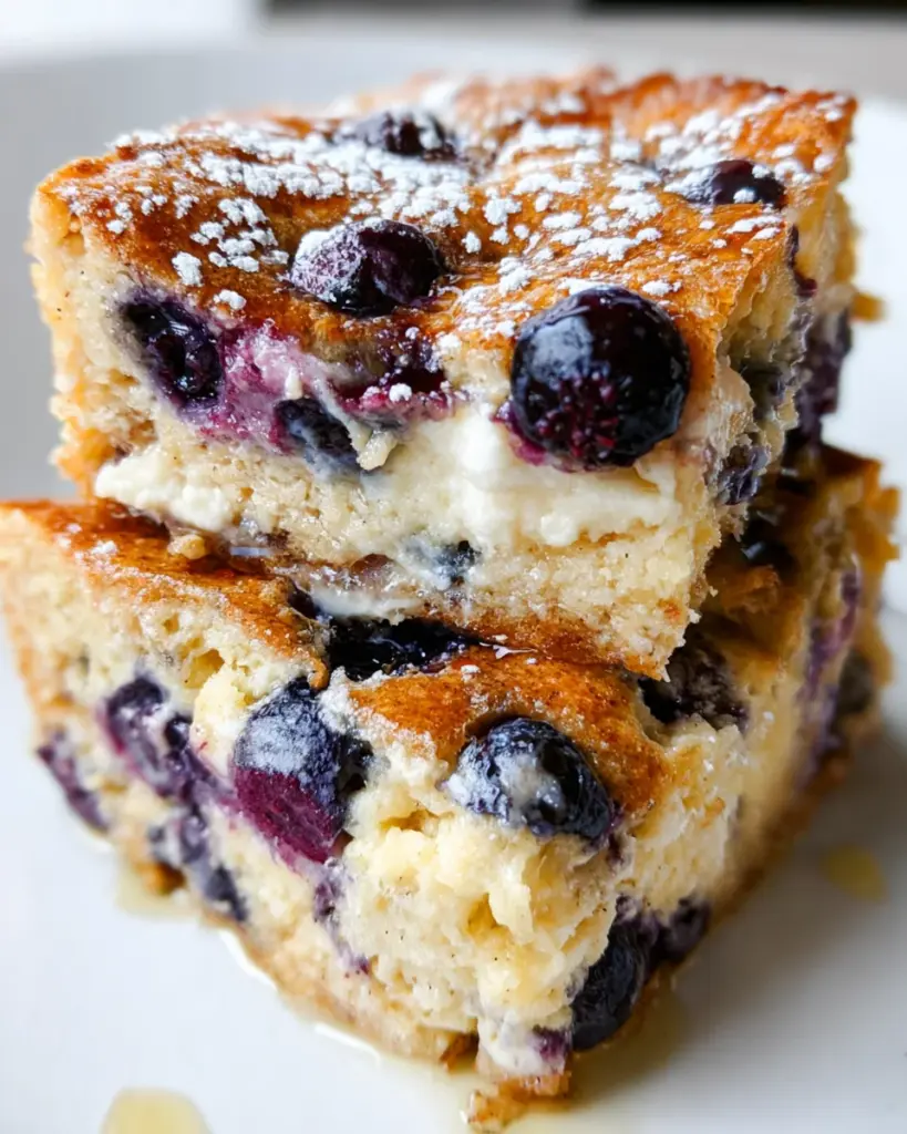 Easy Blueberry Cottage Cheese Bake