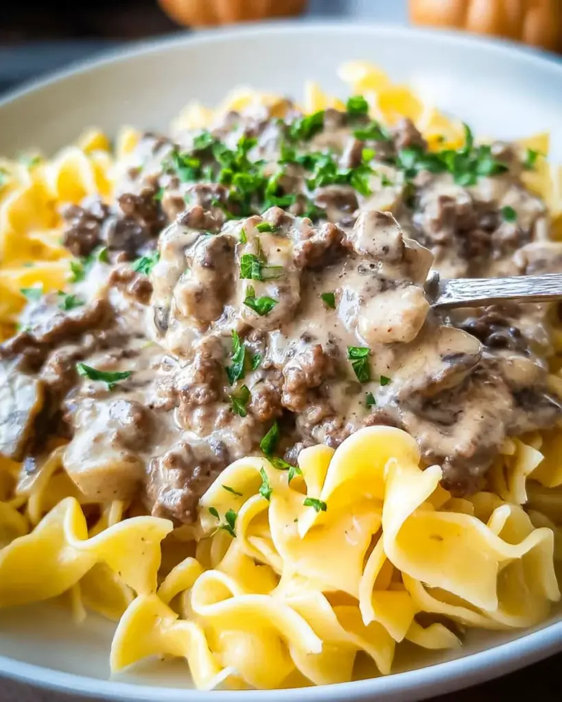 Easy Ground Beef Stroganoff