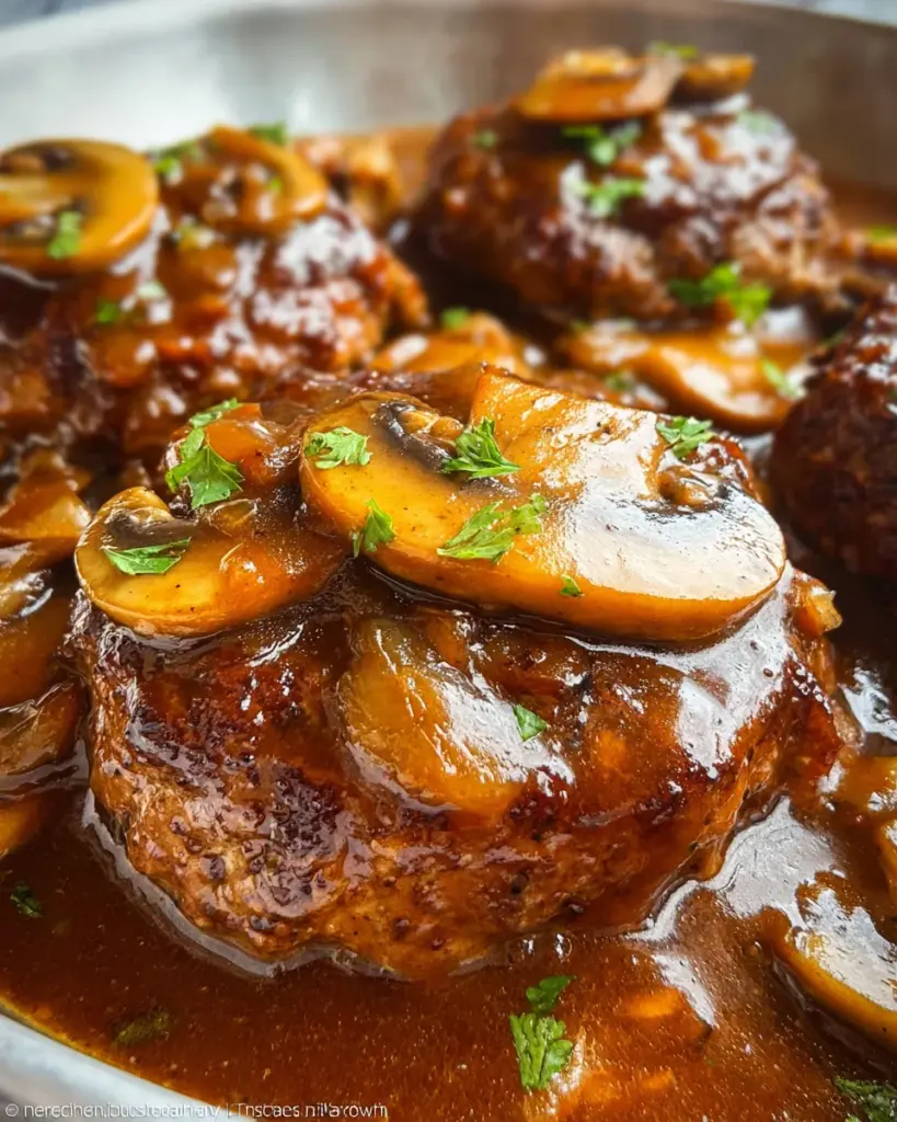 Easy Salisbury Steak Recipe with Mushroom Gravy