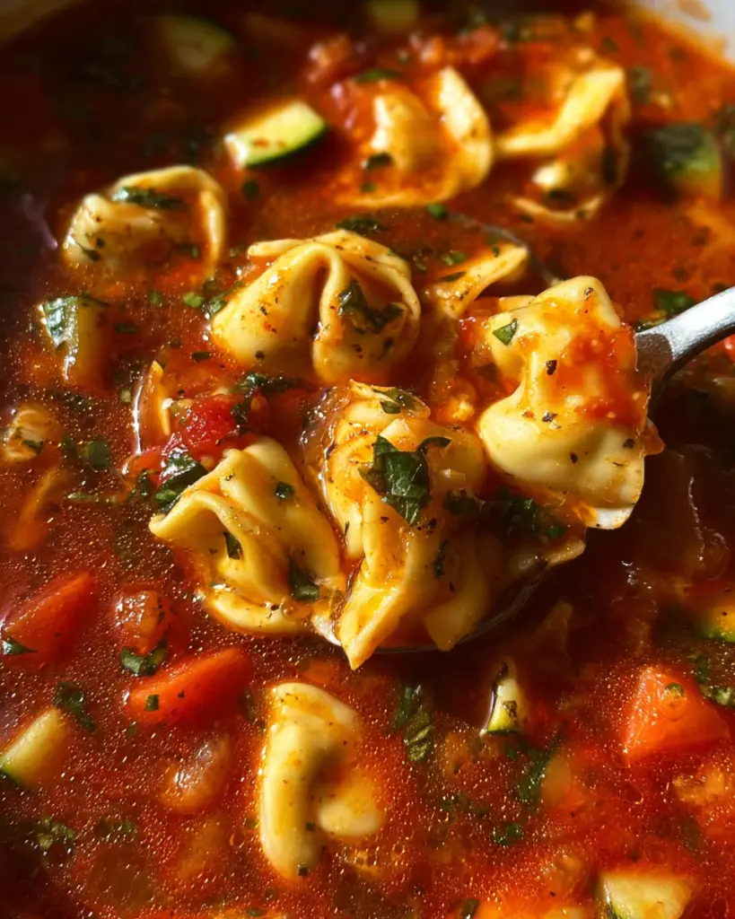 Easy Tomato Tortellini Soup