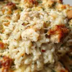 Garlic Parmesan Chicken Rice Casserole