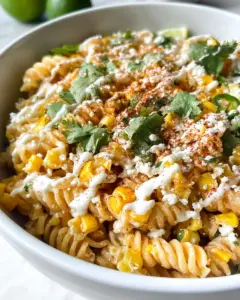 Healthy Mexican Street Corn Pasta Salad