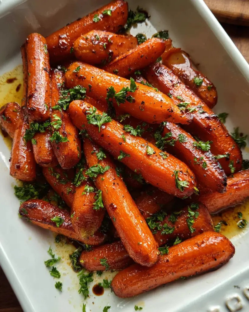 Honey Balsamic Roasted Carrots