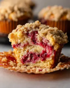 Leftover Cranberry Sauce Coffee Cake Muffins