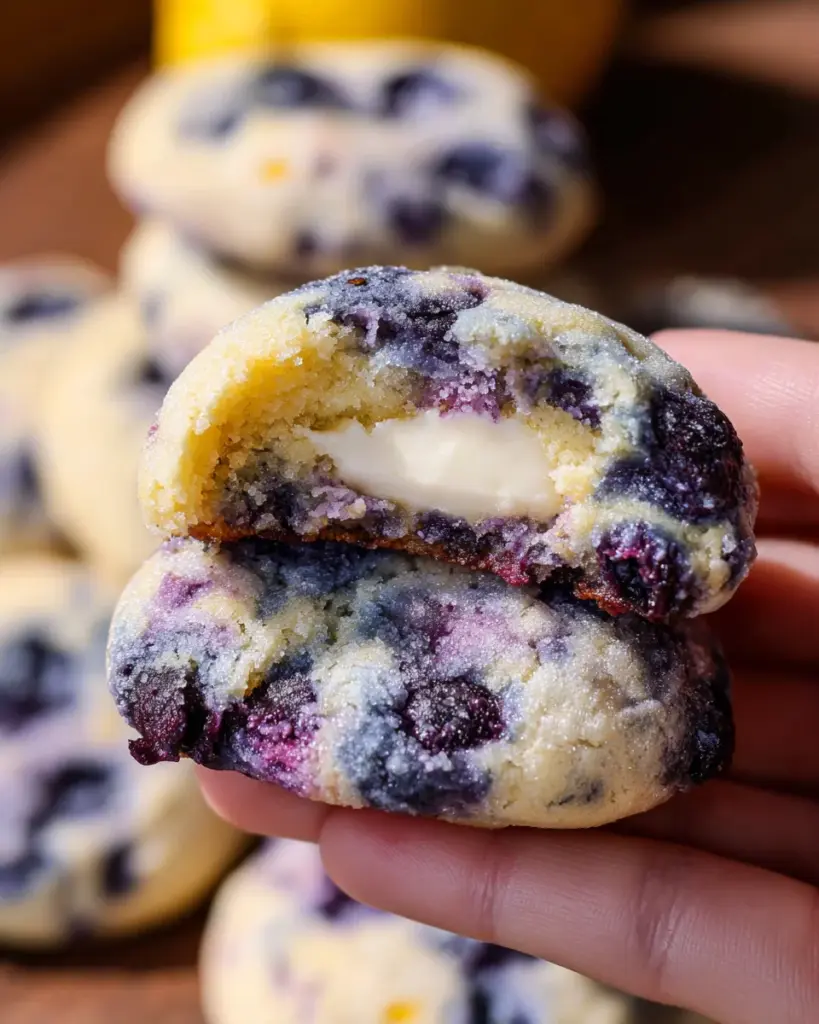 Lemon Blueberry Cheesecake Cookies
