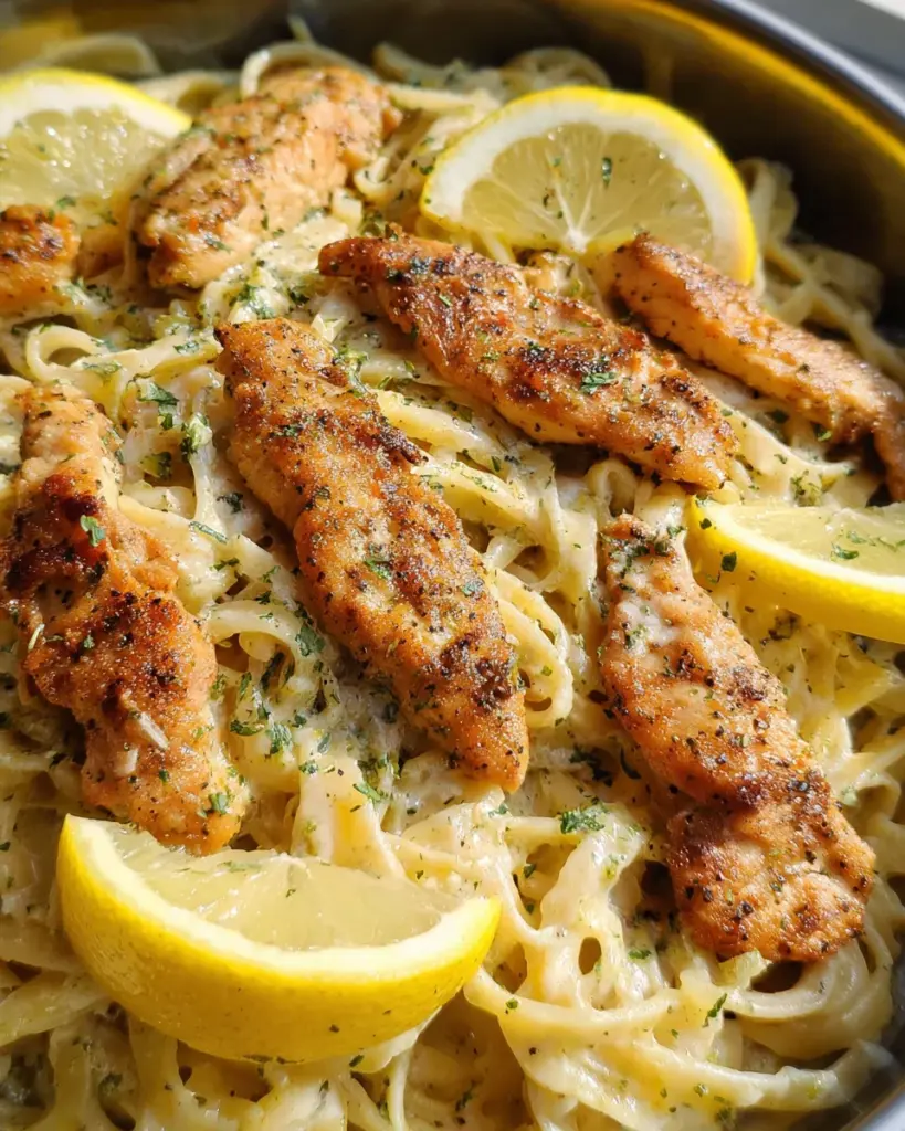 Lemon Pepper Chicken Alfredo (One-Pan)