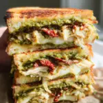 MEGA Chicken Pesto Grilled Cheese Sandwich