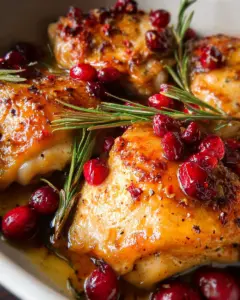 One-Pan Cranberry Rosemary Chicken
