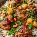 One Pot Hawaiian Chicken with Coconut Rice