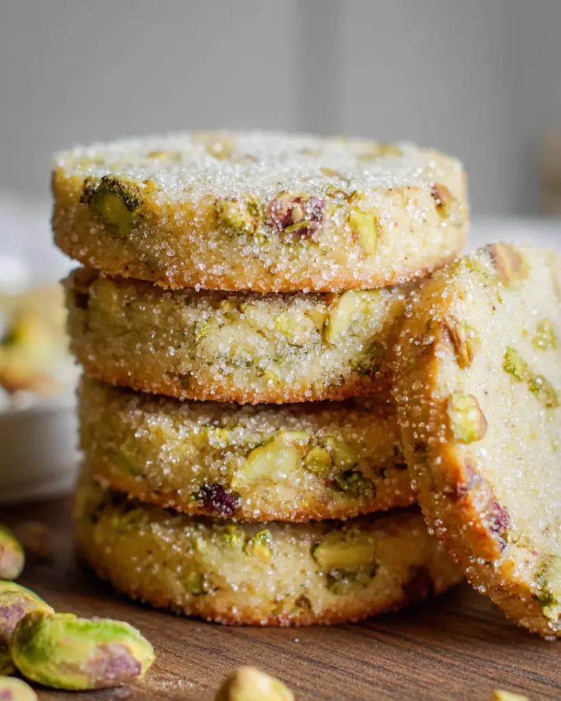 Pistachio Shortbread Cookies