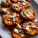 Roasted Sweet Potato Rounds with Honey & Feta