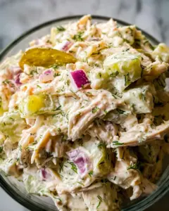 Savory Dill Pickle Chicken Salad
