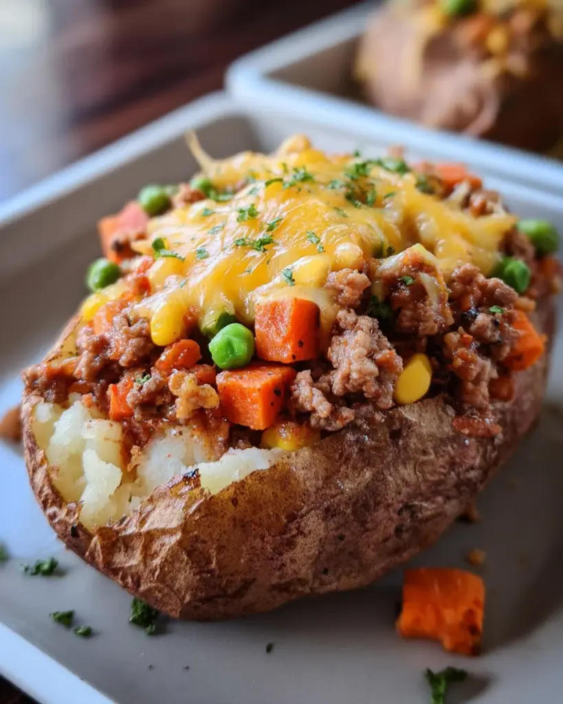 Shepherd's Pie Baked Potatoes