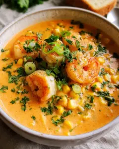 Smooth and Creamy Shrimp and Corn Bisque Recipe