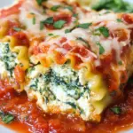 Spinach Lasagna Roll Ups