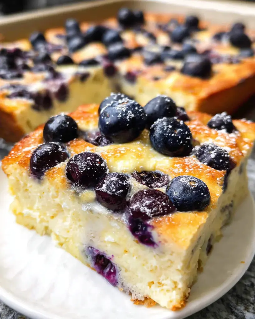 Blueberry Cottage Cheese Breakfast Bake