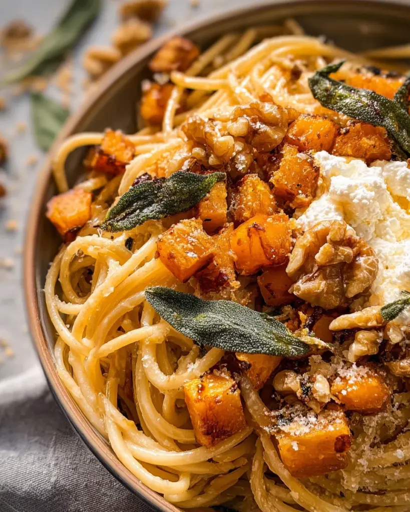 Butternut Squash Pasta with Sage